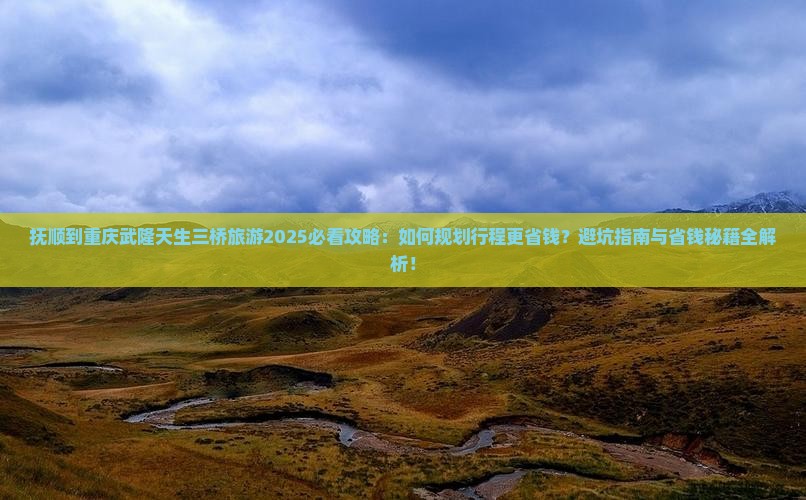 抚顺到重庆武隆天生三桥旅游