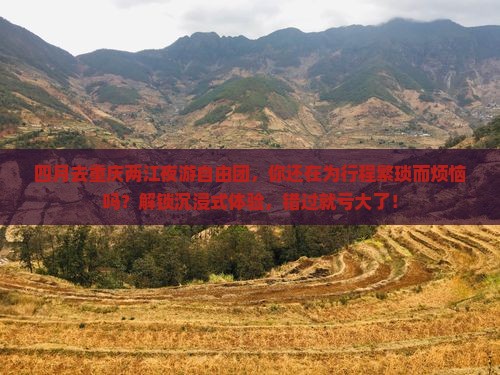 四月去重庆两江夜游自由团