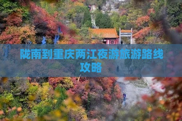 陇南去重庆两江夜游大型旅游团