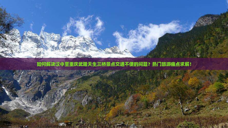 如何解决汉中至重庆武隆天生三桥景点交通不便的问题？热门旅游痛点求解！