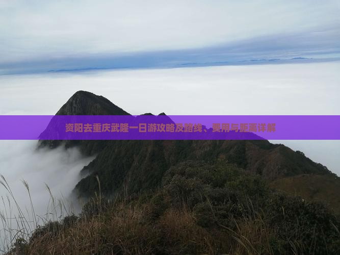 资阳去重庆武隆一日游攻略及路线、费用与距离详解