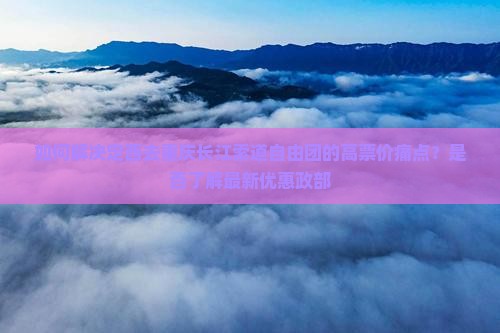 如何解决定西去重庆长江索道自由团的高票价痛点？是否了解最新优惠政部