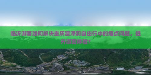 临沂游客如何解决重庆渣滓洞自由行中的痛点问题，提升游览体验？