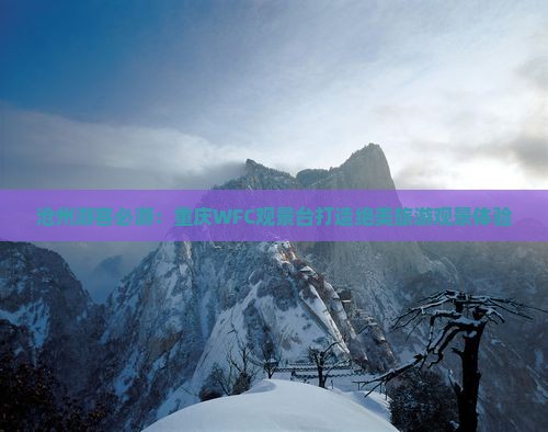 沧州游客必游：重庆WFC观景台打造绝美旅游观景体验