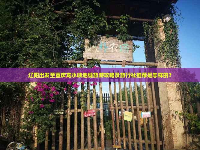 辽阳出发至重庆龙水峡地缝旅游攻略及旅行社推荐是怎样的？