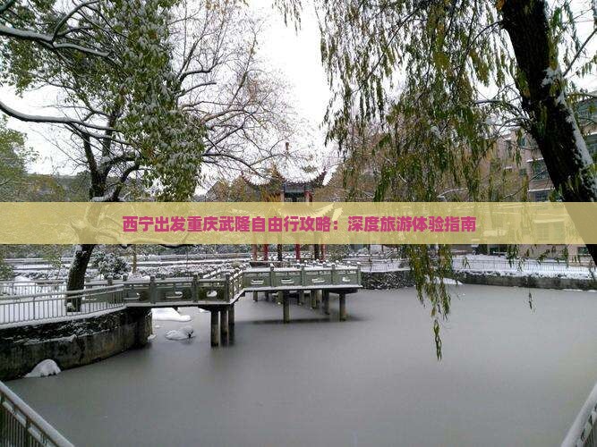 西宁出发重庆武隆自由行攻略：深度旅游体验指南