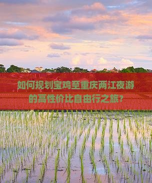 如何规划宝鸡至重庆两江夜游的高性价比自由行之旅？