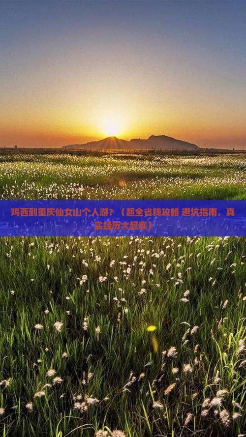 鸡西到重庆仙女山个人游