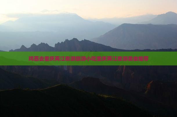 鸡西去重庆两江夜游旅游小吃