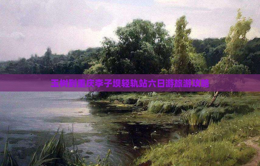 玉树到重庆李子坝轻轨站六日游