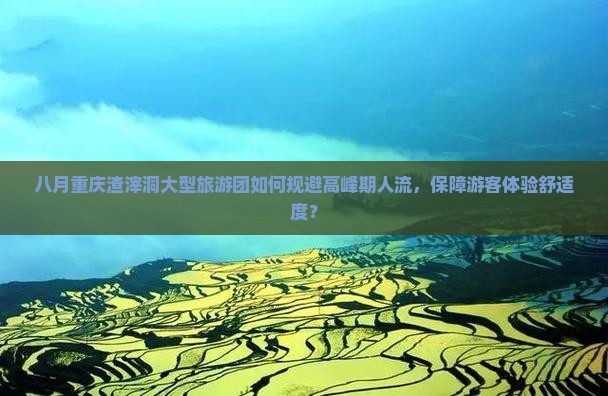 八月重庆渣滓洞大型旅游团如何规避高峰期人流，保障游客体验舒适度？