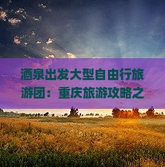 酒泉出发大型自由行旅游团：重庆旅游攻略之李子坝轻轨站景点深度游