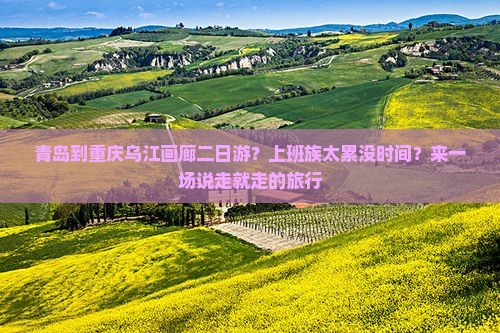 青岛到重庆乌江画廊二日游？上班族太累没时间？来一场说走就走的旅行