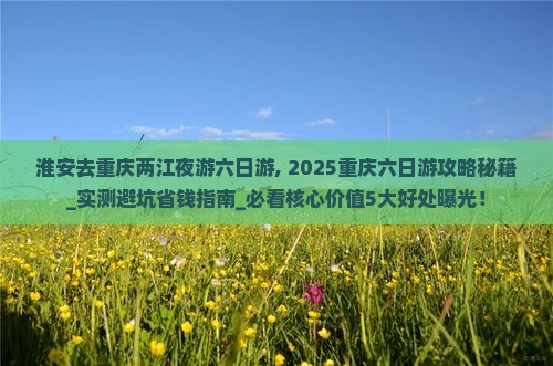 淮安去重庆两江夜游六日游