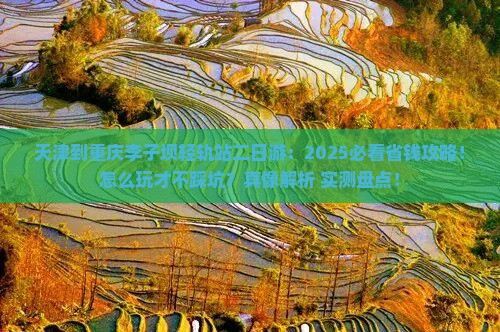 天津到重庆李子坝轻轨站二日游