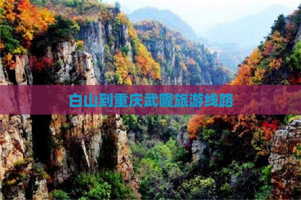 白山到重庆武隆旅行社