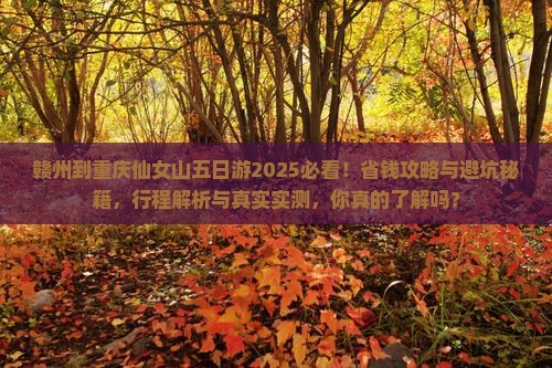 赣州到重庆仙女山五日游 赣州到重庆仙女山五日游