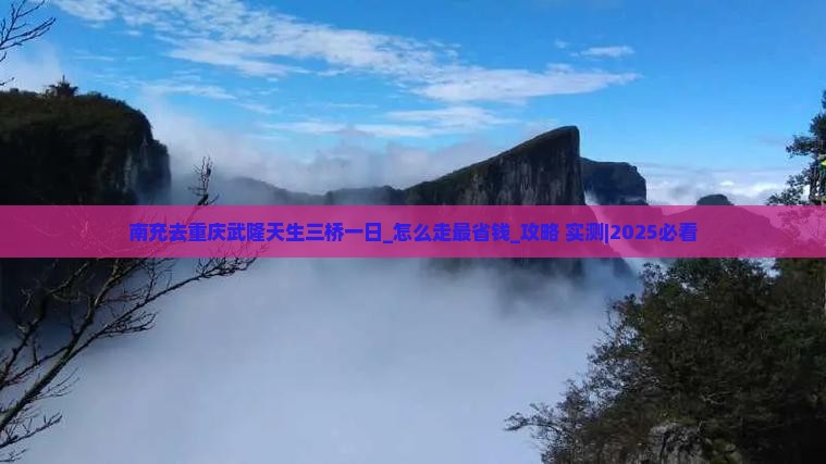 南充去重庆武隆天生三桥一日