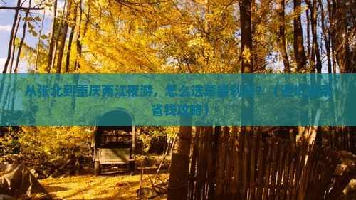 张北去重庆两江夜游门票