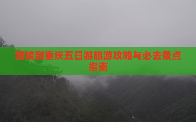 醴陵去重庆五日游
