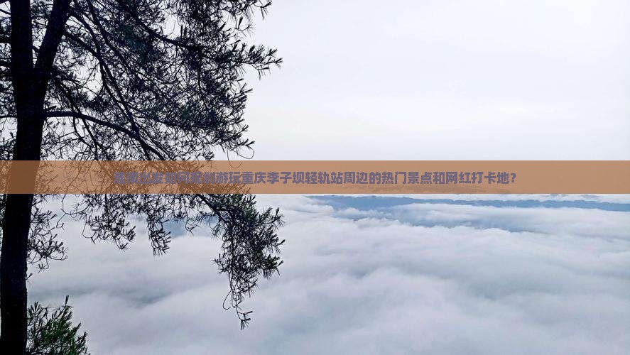 淮南出发如何规划游玩重庆李子坝轻轨站周边的热门景点和网红打卡地？