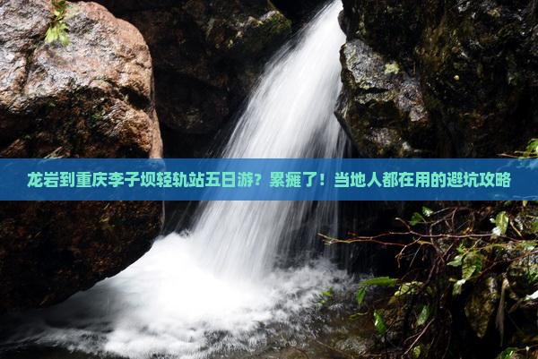 龙岩到重庆李子坝轻轨站五日游？累瘫了！当地人都在用的避坑攻略