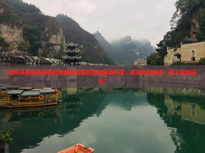 如何从雅安高效策划至重庆武隆的团体旅游行程，解决同行痛点，融入新潮玩法？