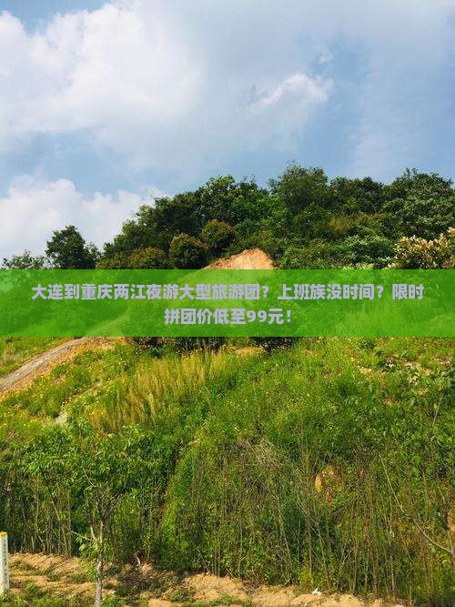 大连到重庆两江夜游大型旅游团？上班族没时间？限时拼团价低至99元！