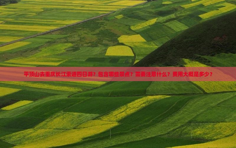 平顶山去重庆长江索道四日游？包含哪些景点？需要注意什么？费用大概是多少？