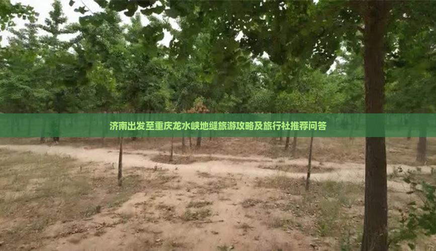 济南出发至重庆龙水峡地缝旅游攻略及旅行社推荐问答