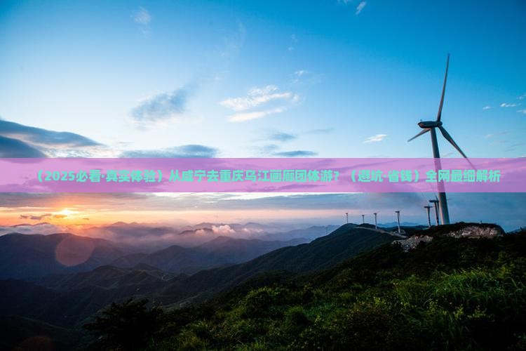 咸宁到重庆乌江画廊团体旅游