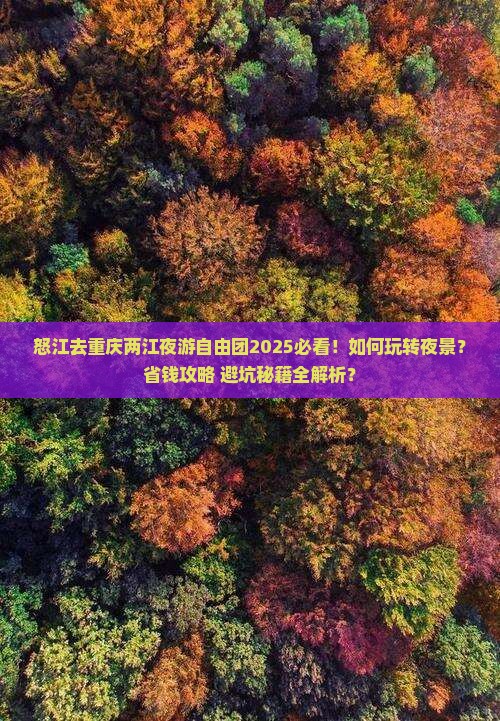 怒江去重庆两江夜游自由团
