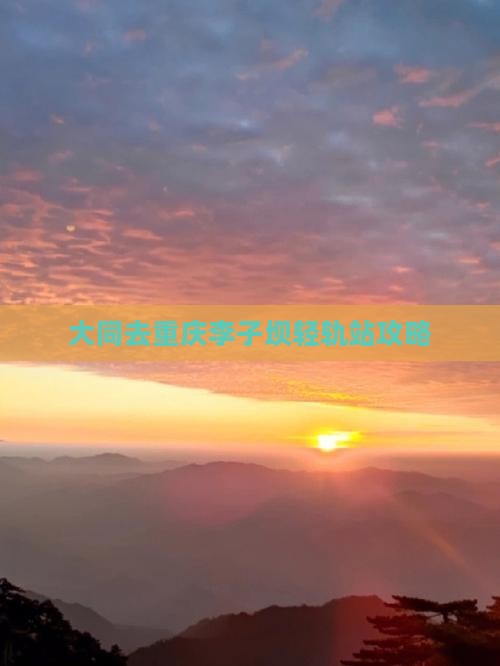 大同去重庆李子坝轻轨站哪里玩