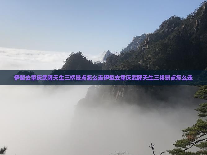 伊犁去重庆武隆天生三桥景点