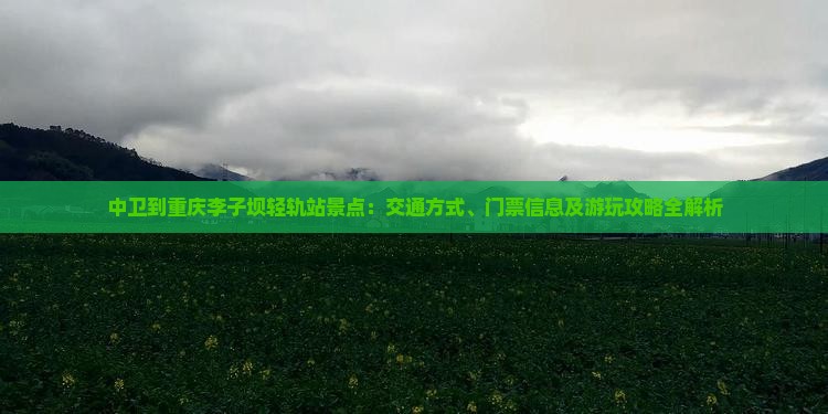 中卫到重庆李子坝轻轨站景点