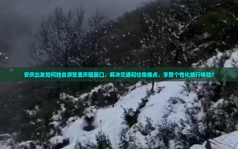 安庆出发如何独自游览重庆磁器口，解决交通和住宿痛点，享受个性化旅行体验？