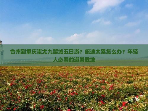 台州到重庆蚩尤九黎城五日游？旅途太累怎么办？年轻人必看的避暑胜地