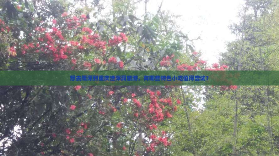 想去鹰潭到重庆渣滓洞旅游，有哪些特色小吃值得尝试？