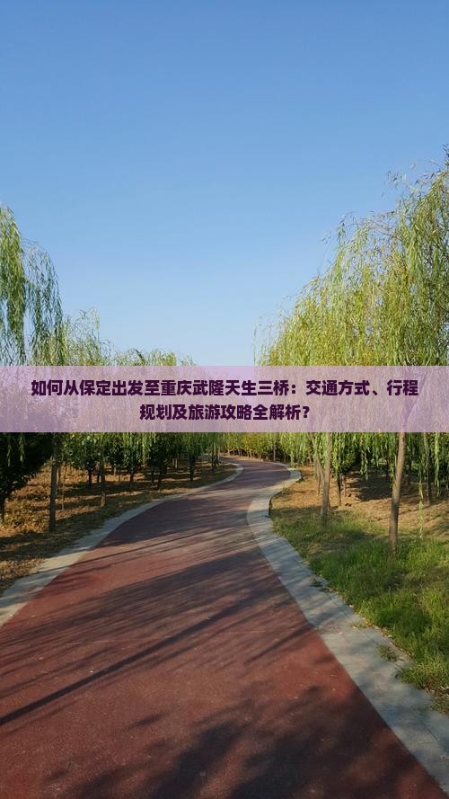 如何从保定出发至重庆武隆天生三桥：交通方式、行程规划及旅游攻略全解析？