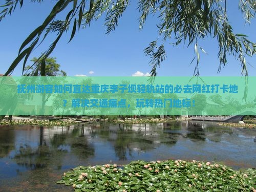 抚州游客如何直达重庆李子坝轻轨站的必去网红打卡地？解决交通痛点，玩转热门地标！