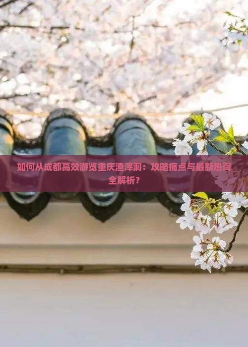 如何从成都高效游览重庆渣滓洞：攻略痛点与最新热词全解析？