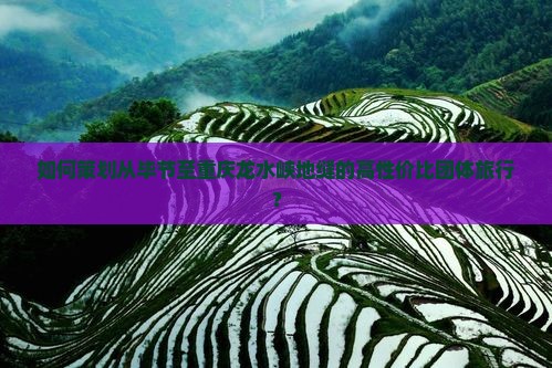 如何策划从毕节至重庆龙水峡地缝的高性价比团体旅行？