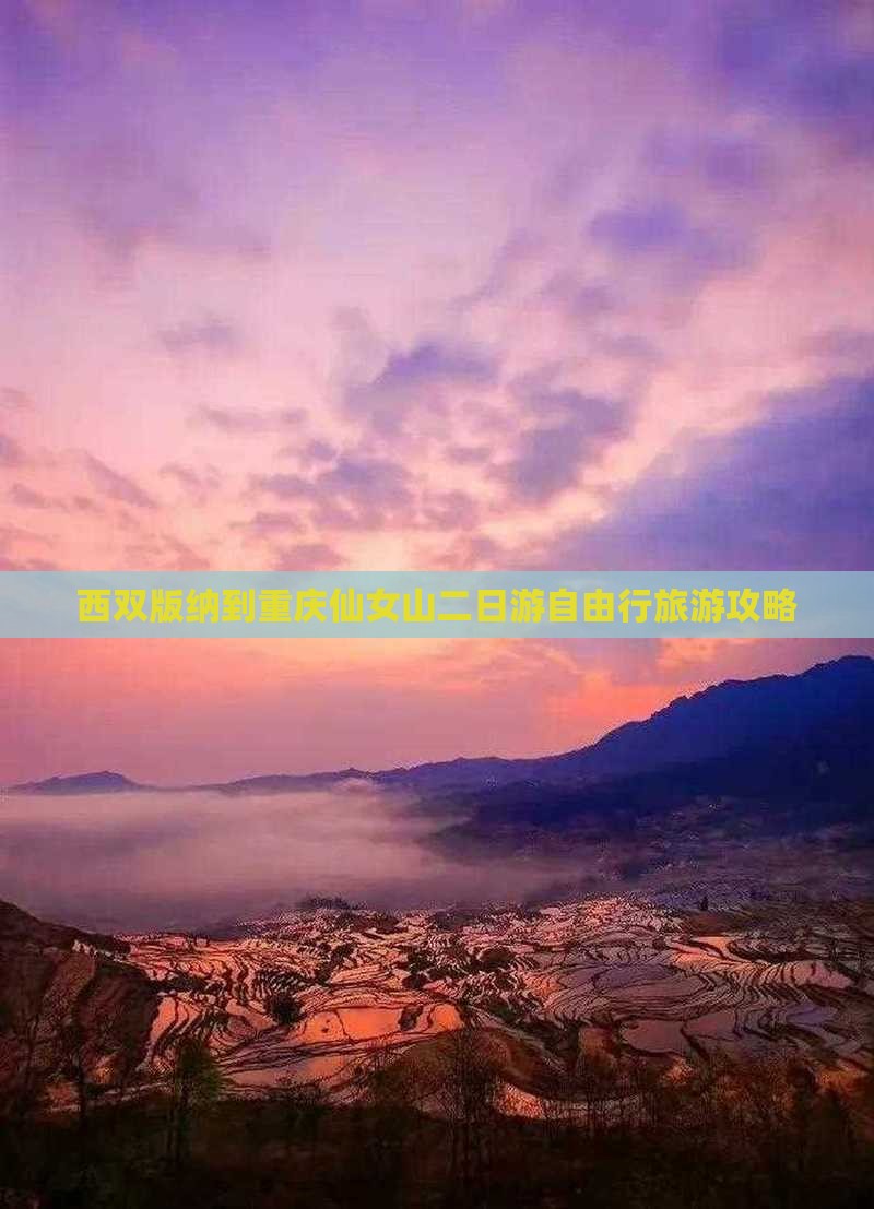 西双版纳到重庆仙女山二日游自由行旅游攻略