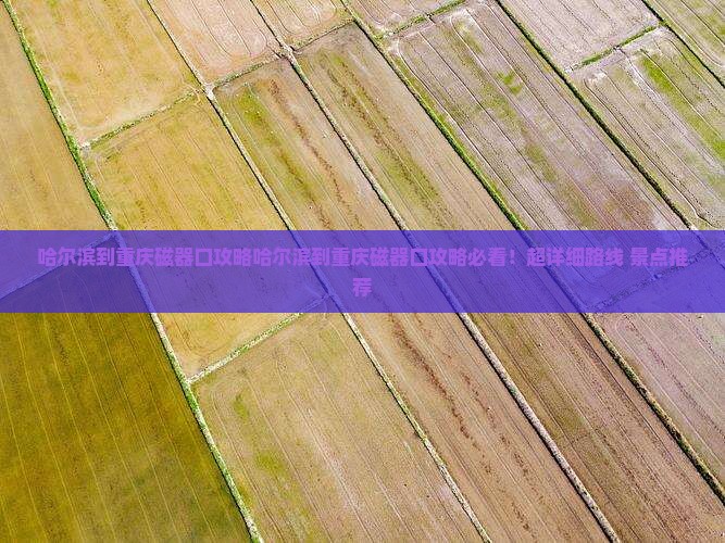 哈尔滨到重庆磁器口攻略