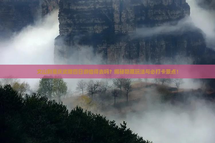 文山到重庆武隆四日游