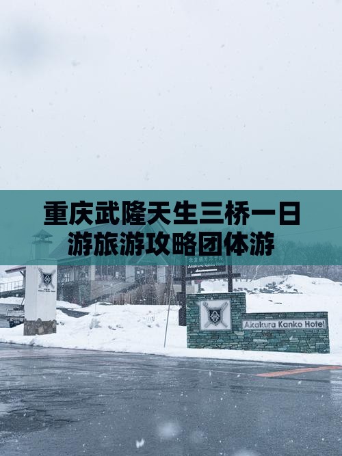 重庆武隆天生三桥一日游旅游攻略团体游