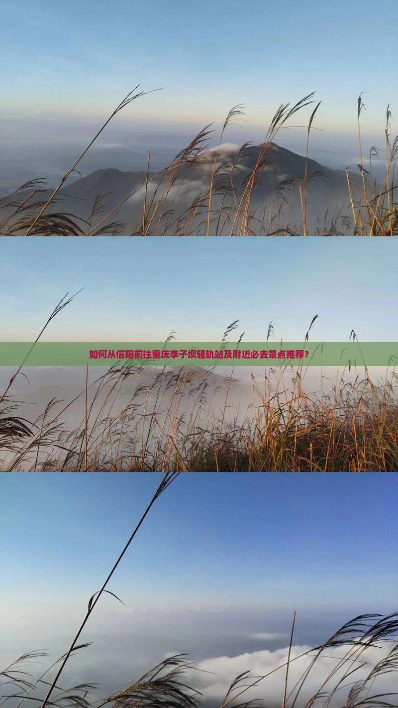 如何从信阳前往重庆李子坝轻轨站及附近必去景点推荐？