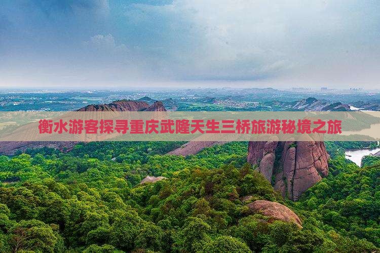 衡水游客探寻重庆武隆天生三桥旅游秘境之旅 衡水游客探寻重庆武隆天生三桥旅游秘境之旅