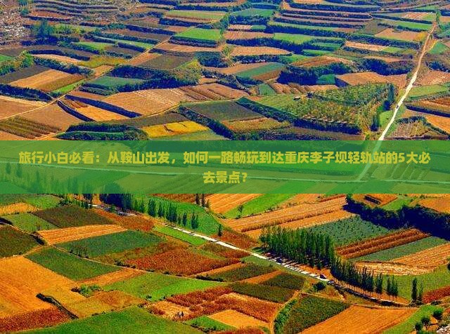 旅行小白必看：从鞍山出发，如何一路畅玩到达重庆李子坝轻轨站的5大必去景点？