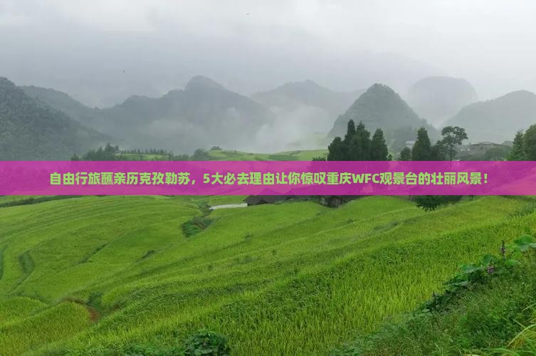 自由行旅蘸亲历克孜勒苏，5大必去理由让你惊叹重庆WFC观景台的壮丽风景！